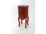 Teton Home Red Wooden Cabinet AF 065