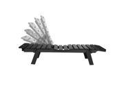 Eagle One Cafe Chaise Lounge With Wheels In Black