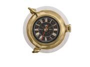 Authentic Models Nautical Collection Porthole Clock Aluminum