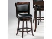 Homelegance Edmond Swivel Pub Chair in Dark Cherry [Set of 2]