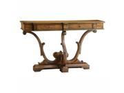 Crestview Colonial 2 Drawer Carved Leg Console
