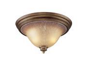 Cornerstone Lawrenceville 1802FM 12 2 Light Flush Mount in Mocha