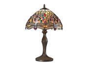 Dimond Lighting 19 Dragonfly Tiffany Glass Table Lamp in Tiffany Bronze 72078 1