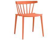 Modway Spindle Dining Side Chair In Orange