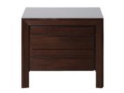 Modus Element 2 Drawer Nightstand in Chocolate Brown