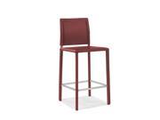 Moes Home Stallo Counter Stool in Dark Red