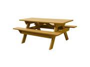 Eagle One 6 Ft All Greenwood Picnic Table In Cedar