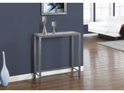 Monarch Specialties Grey Blue Tile Top Hammered Silver Sofa Console Table I 3142