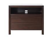 Modus Element 2 Drawer Media Chest in Chocolate Brown