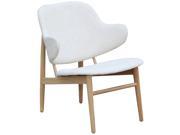 Fine Mod Atel Lounge Chair In White