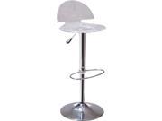 Mod Made Sphinx Adjustable Bar Stool In Clear [Set of 2]