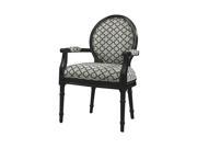 Powell Black Link Ghost Chair