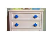 One World Diamond Primary Blue Wooden Drawer Pulls [Set of 2]