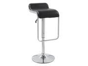Fine Mod Imports Flat Bar Stool Chair in Black [Set of 2]