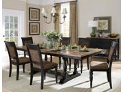 Homelegance Grisoni 7 Piece Trestle Dining Room Set in Two Tone Finish