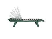 Eagle One Cafe Chaise Lounge With Wheels In Green