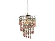 Sterling Industries Forres Pink and Clear Mini Pendant 144 022