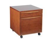 Jesper Sit Stand File Cabinet With Castors In Cherry