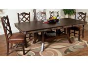 Sunny Designs Santa Fe Extension Table with Double Butterfly Leaf In Dark Chocolate