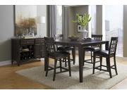 A America Bristol Point 54 Square Gathering Height Table With 18 Butterfly Leaf Warm Grey Finish