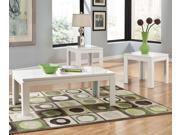 Standard Furniture Outlook 3 Piece Coffee Table Set in White Laminates