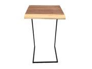 Eangee Home Square Acacia Table Small With Black Legs