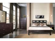 Modus Nevis 5 Piece Riva Platform Bedroom Set in Espresso