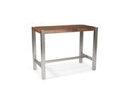 Moes Home Riva Rectangular Counter Height Table in Walnut