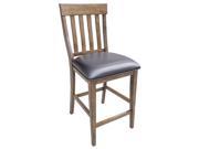 A America Mariposa Slatback Counter Chair With Upholstered Seat