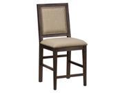 Jofran Counter Height Stool With Upholstered Back And Seat With Nailhead Trim [Set of 2]