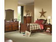 Homelegance Aris 6 Piece Poster Kids Bedroom Set in Brown Cherry