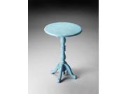 Butler Artifacts Duxbury Pedestal Table In Blue Reclaimed Wood