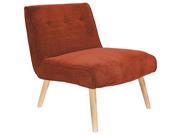 Lumisource Vintage Neo Accent Chair In Burnt Orange