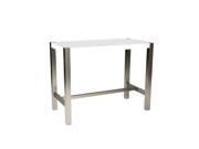 Moes Home Riva Rectangular Counter Height Table in White