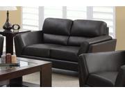 Monarch Specialties Dark Brown Bonded Leather Match Love Seat I 8202BR
