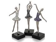 Modern Day Accents Baila Mosaic Ballerinas In Set of 3