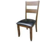 A America Mariposa Ladderback Side Chair With Upholstered Seat