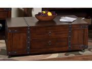 Sunny Designs Santa Fe Coffee Table with Lift Top In Dark Chocolate