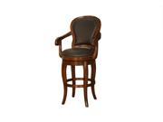 American Heritage Santos Bar Stool in Cona Choclate Leather