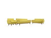 Modway Engage Sofa Loveseat And Armchair Set Of 3 In Sunny