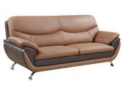 Global Furniture USA 2106 Sofa in Light Dark Brown
