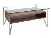Lumisource Hover Coffee Table In Walnut