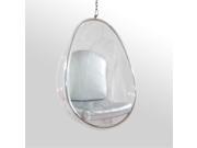Fine Mod Imports Balloon Hanging Chair in Silver