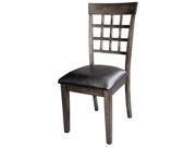A America Bristol Point Lattice Back Side Chair Warm Grey Finish