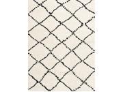 Kalora Maroq Black White Diamonds Soft Touch Rug