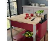 Crosley Culinary Prep Kitchen Cart In Red