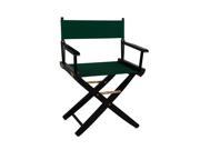 Yu Shan Extra wide Premium Directors Chair Black Frame with Hunter Green Color C