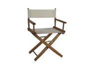 Yu Shan Extra wide Premium Directors Chair Natural Frame with Natural Color Cove