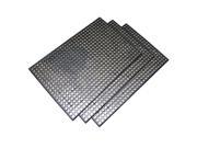 Buffalo Corp 2 x 3 Foot Industrial Black Rubber Floor Mat Set of 3