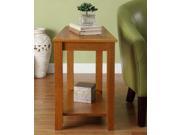 Chairside Table in Oak Finish by Homelegance